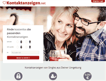 Tablet Screenshot of kontaktanzeigen.net